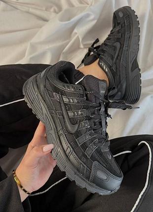 Кросівки утеплені жіночі nike p-6000 termo black термо