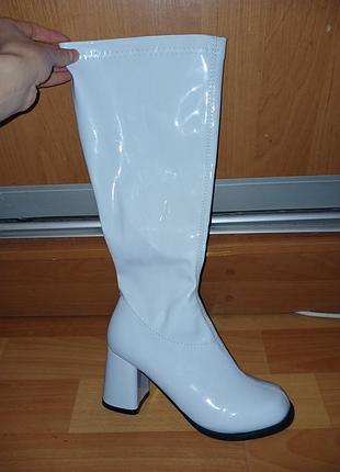 Женские голубые лакированные сапоги bratz 2