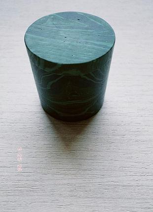 Міні-шкатулка "під малахіт" з кришкою, 5×5 см, перероблений пластик
