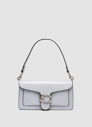💎 coach tabby shoulder bag 26 in polished pebble leather blue/silver
