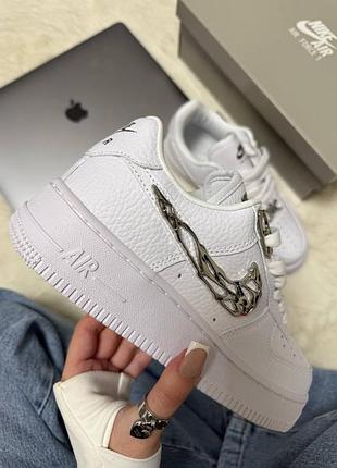 Nike air force 1 low molten metal silver