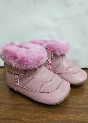 Зимние пинетки кожаные tutu 3-001232 (s- 3-9 месяцев, m - 9-18 месяцев)