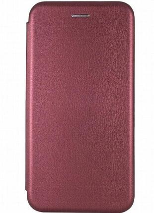 Шкіряний чохол-книжка classy для realme c85 pro бордовий