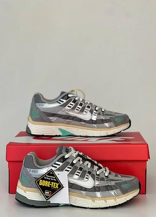 Кросівки утеплені чоловічі nike p-6000 termo grey green термо
