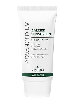 Сонцезахисний крем спф the skin house advanced uv barrier sunscreen spf 50+/pa++++