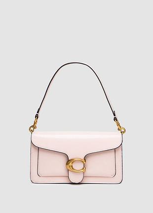 💎 coach tabby shoulder bag 26 in polished pebble leather pink/gold