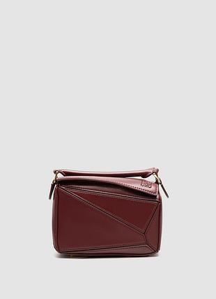 💎 loewe mini puzzle bag burgundy