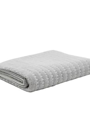Рушник для ванної 80*160 котоновий сірий colorful home jd-7220-100g