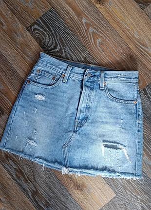 Джинсовая юбочка levis