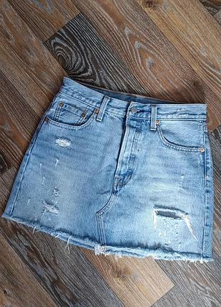 Джинсова спідничка levis 2