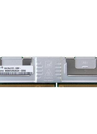 Модуль пам'яті для сервера samsung 1gb 2rx8 pc2-5300f-555-11-b0 (m395t2953ez4-ce66) ecc cl5 240-pin бв