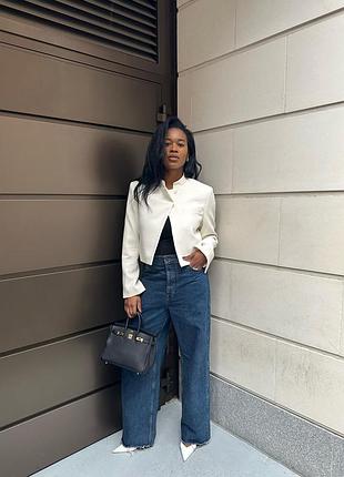 Zara базові джинси wide leg 4
