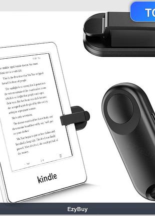 Rf устройство для автоматического листания текста с зажимом и usb-c для kindle paperwhite, kobo, ipad, темный
