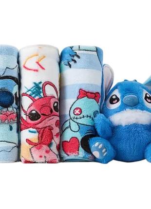 Набор детских полотенец из микрофибры 3 штуки 25*50 см с игрушкой синий colorful home 501-181-c-90bl
