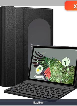 Чохол-клавіатура qwerty для pixel tablet 11 2023 року, чорний захисний кейс із bluetooth та підставкою в комплекті з кабелем
