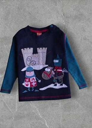 Реглан для хлопчика 9-12 міс. mini moda 100% бавовна, замок