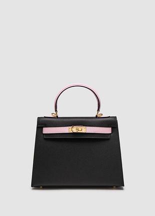 💎 hermes epsom kelly ii sellier 25 bicolor black\pink