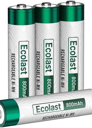 Набор аккумуляторных батарей olight ostation ecolast 800mah ni-mh aaa 4шт.