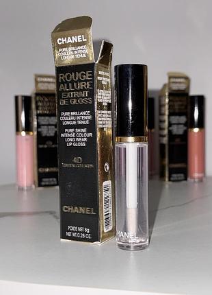 Прозорий блиск для губ chanel 4d обʼєм помада рідка шанель