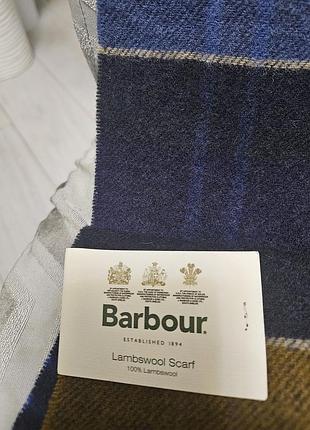 Новий чоловічій вовняний шарф barbour