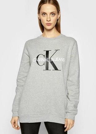 Свитшот теплый женский 100% cotton бренда calvin klein