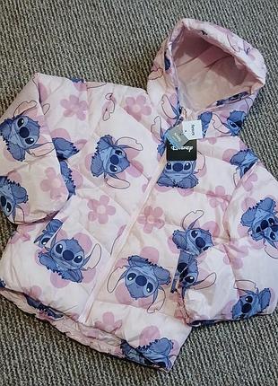 Куртка, курточка демидизон stitch, сетч, sinsay 128см. 7-8р. новая.