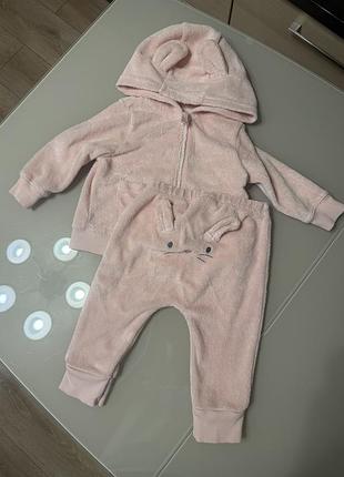 Костюм для дівчаток carter's махровий рожевий