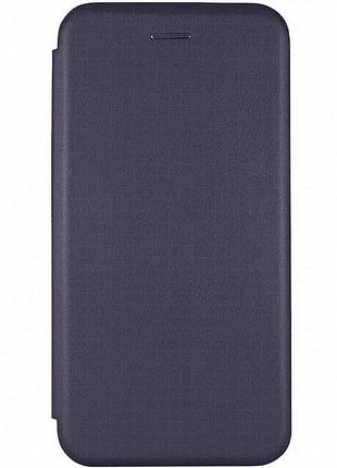 Кожаный чехол-книжка classy для xiaomi redmi 15c (global) / poco c85 (global) темно-синий