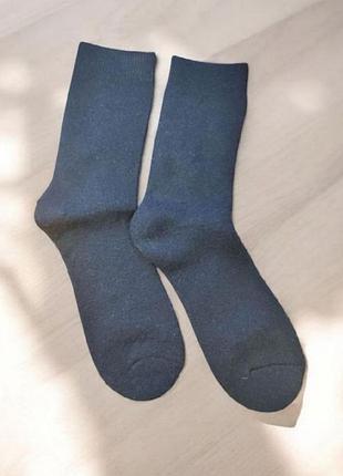 Мужские махровые шерстяные носки warm and comfort (1973-05) синий 42-48 no brand