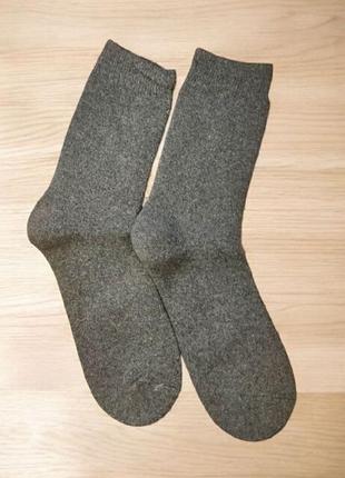 Мужские махровые шерстяные носки warm and comfort (1973-01) темно-серый 42-48 no brand