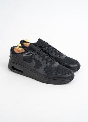 Кросівки чоловічі шкіряні nike air max sc чорні 47-48