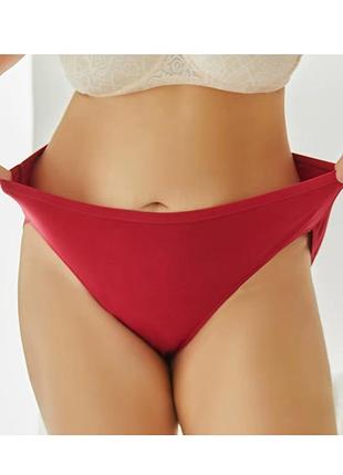 Женские хлопковые трусики слипы батальные your own comfort (1842-58-02) бордовый xxl