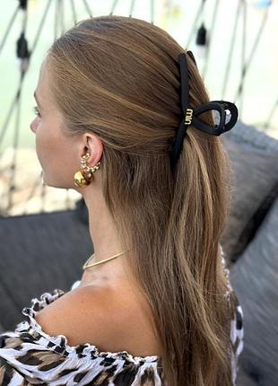 Жіноча заколка simple black (1655-01) чорний -