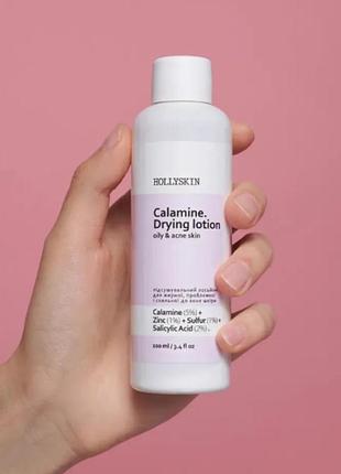 Подсушивающий лосьон для жирной, проблемной и склонной к акне кожи calamine. drying lotion 0248h (2120-01) 100 мл hollyskin