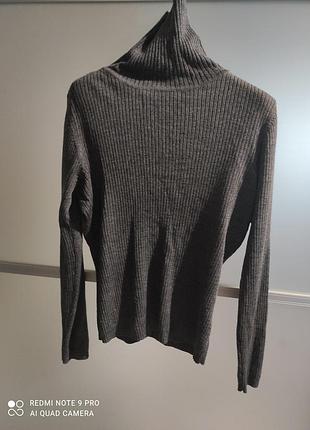 Жіноча водолазка uniqlo вовняна сіра