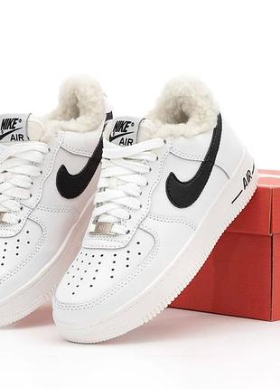 Кроссовки nike air force теплые на меху