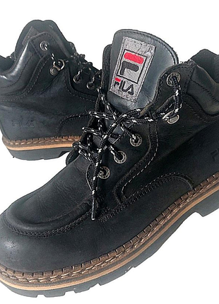 Вінтажні шкіряні черевики fila vintage 90s low boots (made in spain) — розмір 39.5 унісекс