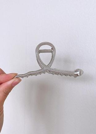 Женская заколка silver snake (1820-01) серебряный -