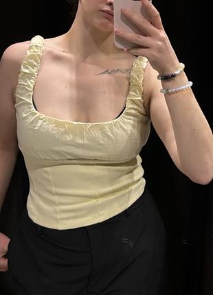 Топ жіночий zara жовтий розмір m-l