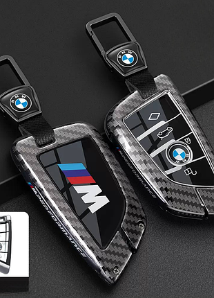 Металлический кейс ключа bmw парус, карбоновый чехол на ключ бмв f i g серии, f15 f16 f48 g20 g30 g05 g07