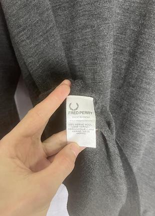 Светр fred perry 100% merino wool 5