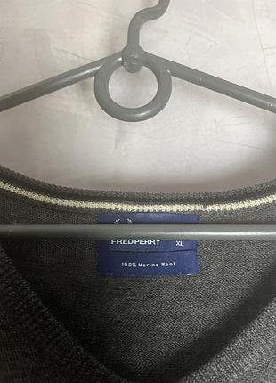 Светр fred perry 100% merino wool 4