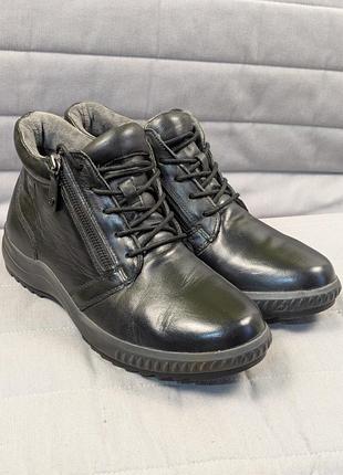 Женские ботинки tamaris comfort 42-43 р. кожаные утепленные