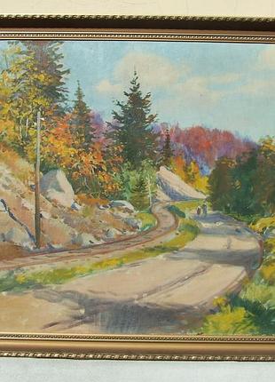 Зас.худ. сср з. шлтес 1909-1990 р.п.о. роз.100х80см. 1957 год закарпатская шк. эрдели и бокша