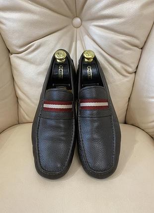 Чоловічі шкіряні мокасини (лофери) bally waltec driver