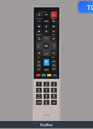 Замінний інфрачервоний контролер rm-l03 чорно-сріблястий для smart hd tv пристрою запису fvp-4000t, пластиковий корпус abs