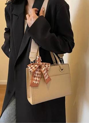 Стильная женская сумочка perfect elegance (1450-01) бежевый - no brand