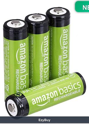 Комплект зеленых nimh аккумуляторов aa 2000 mah 1.2 v (4 шт) для фонариков и камер, предварительно заряженные