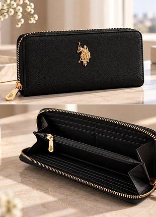 Женский кошелек u.s. polo assn. черный
