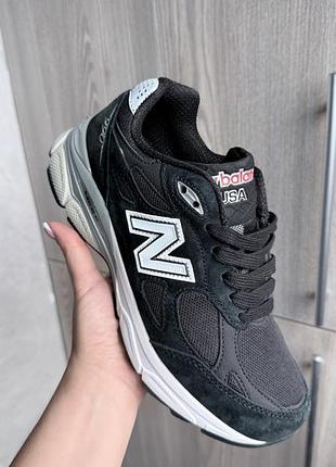 Стильні чорні кросівки у стилі nb 990